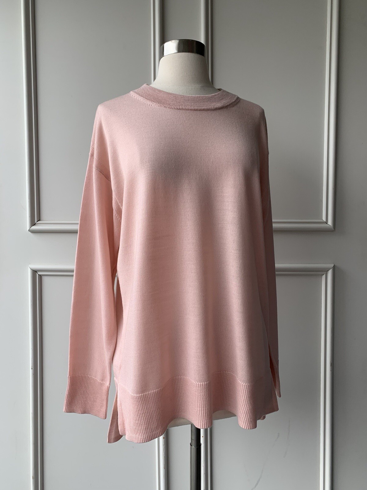 | COUNTRY ROAD | traceable wool crew neck knit smokey pink SIZE: XXS,XS,S,M,L,XL