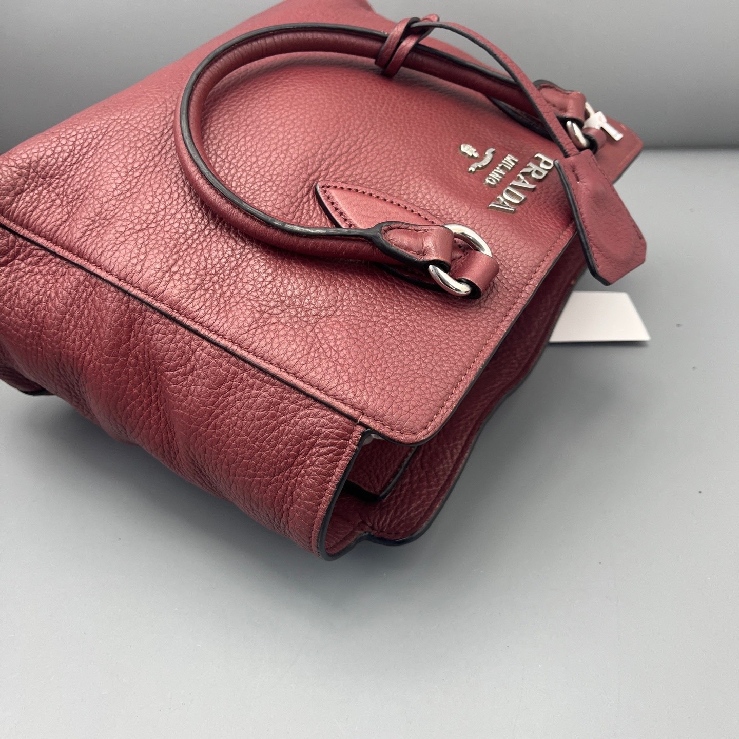 Prada Pre-Owned Authentic Tote Burgundy 28*22*11cm Free Tracked Shipping