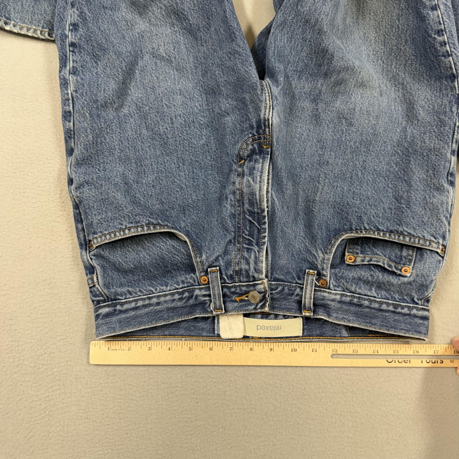 Gap Relaxed Jeans Mens 32×32 Blue Medium Wash Relaxed Straight Denim Pants