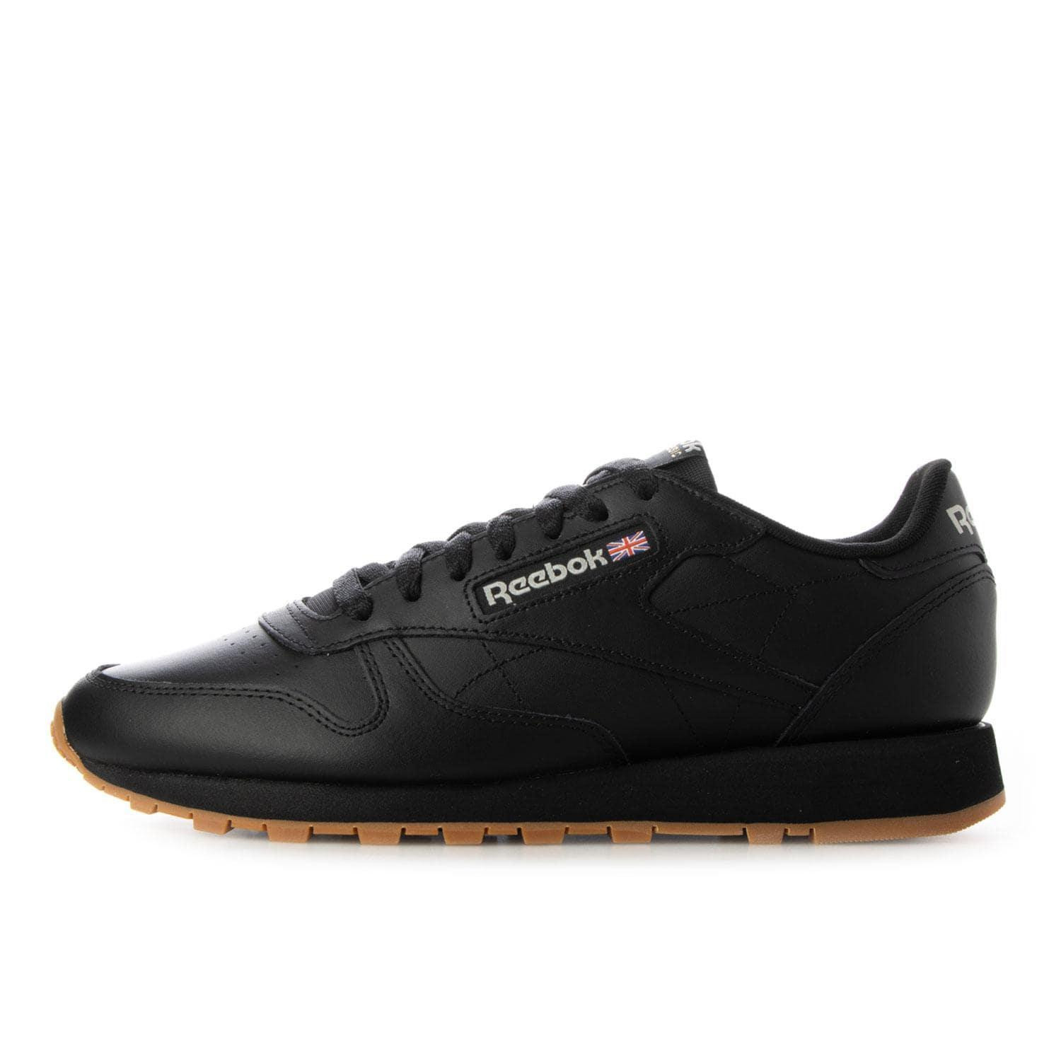 Reebok Classic Natural Leather Black Pugr 100008493 Men’s Size