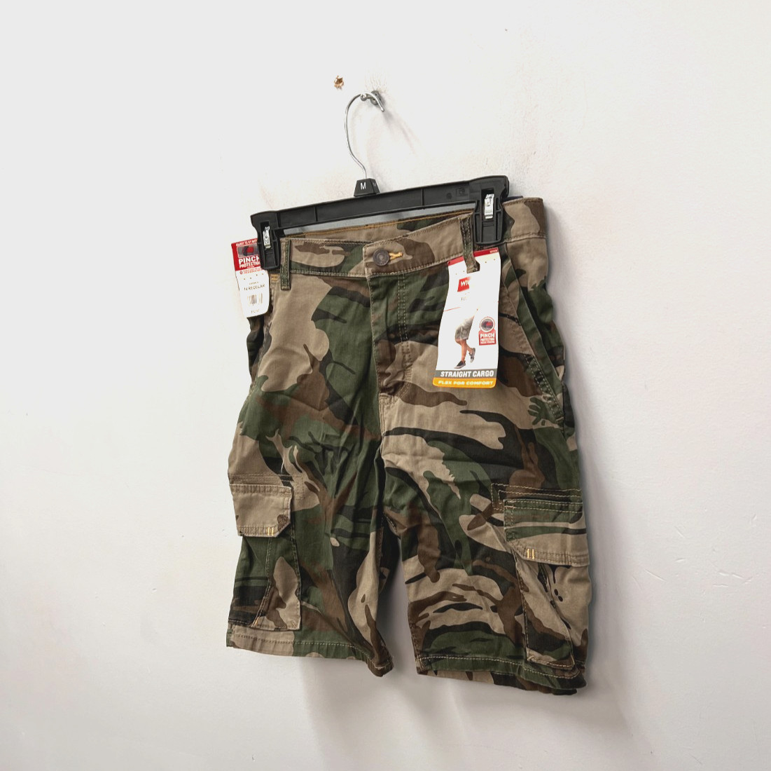 Wrangler 5 Star Straight Comfort Cargo Shorts Boys w/Adjustable Waist