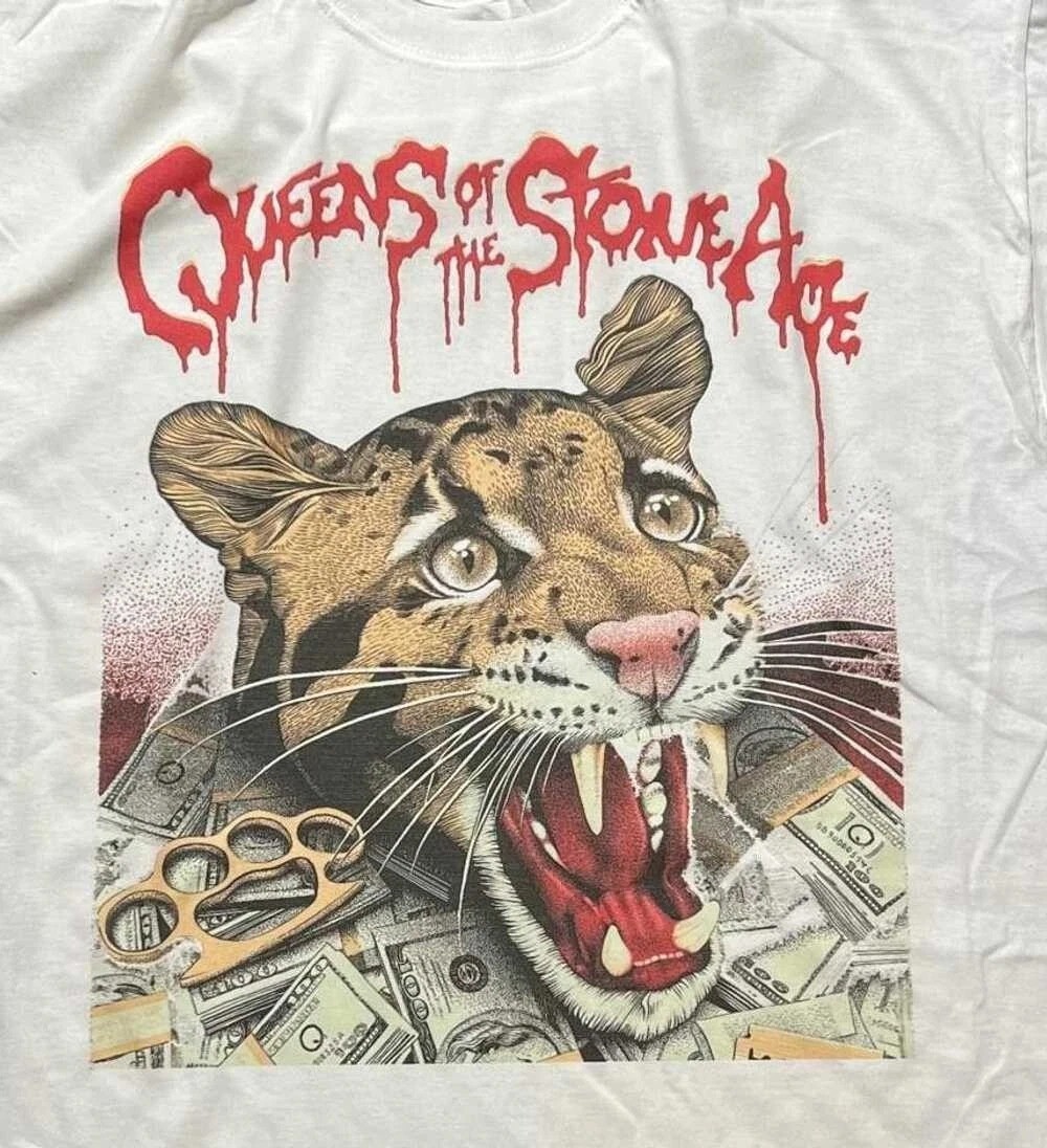 Hot Queens Of The Stone Age Band Villains White S to 5XL Tee Shirt ZL328