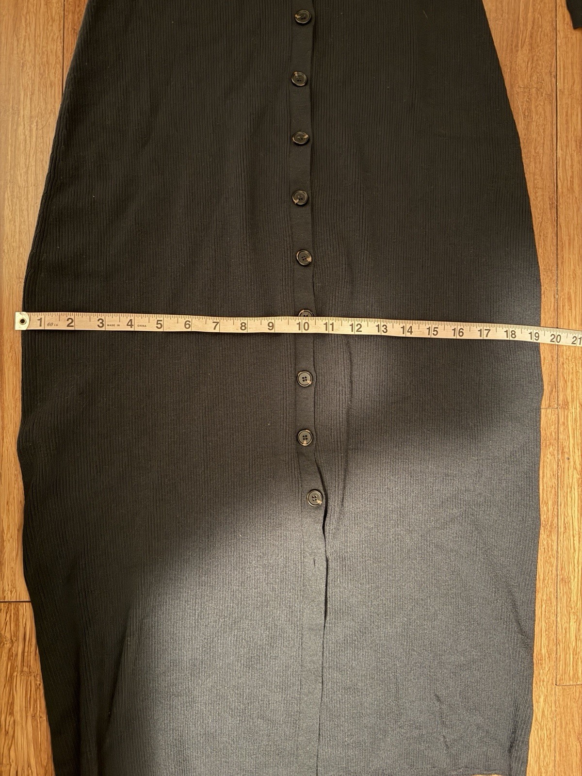 Ulla Johnson Morgan Dress Navy 100% Wool Size Large Long Sleeve Midi