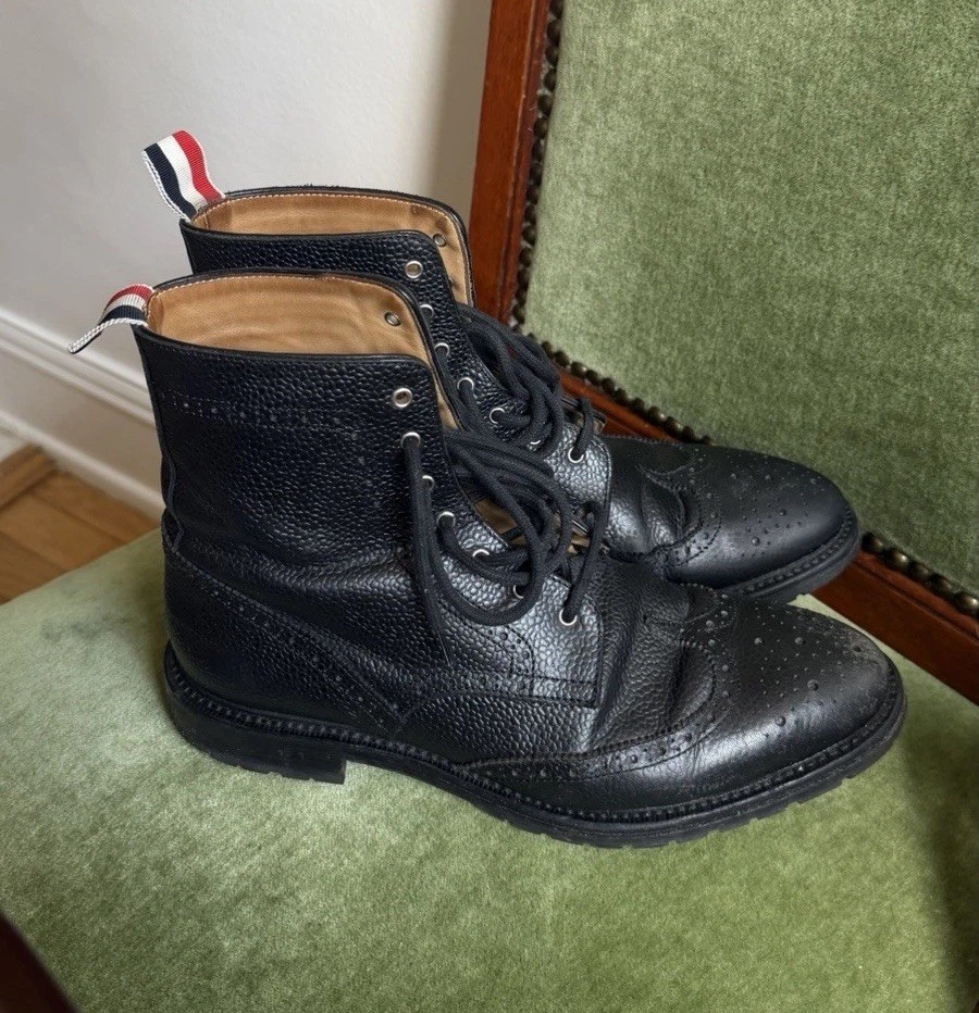 Thom Browne Brogue Boots Size 39 Women’s Made In Italy Originally $1150