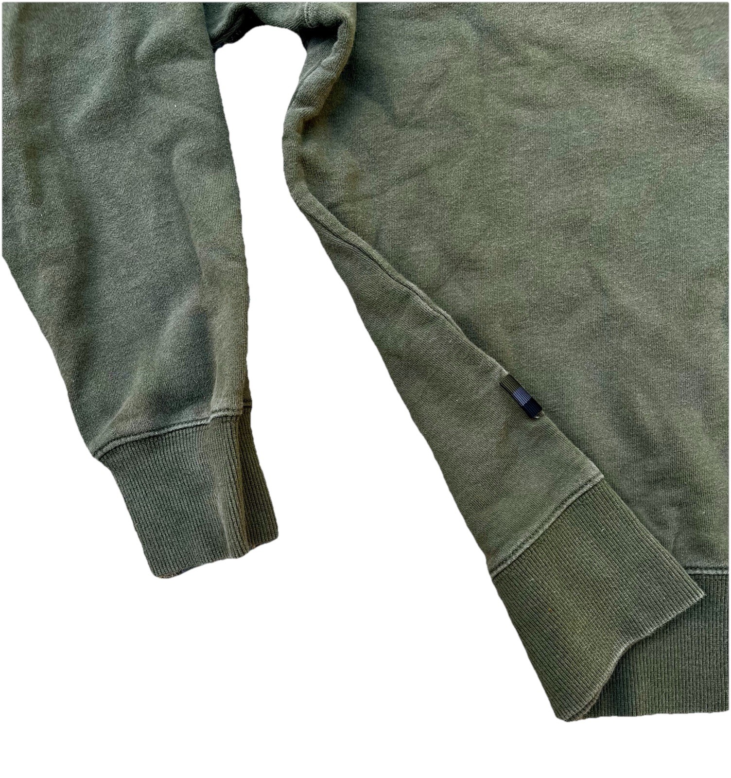 Rapha Men’s Logo Sweatshirt Organic Cotton Olive Green Marl Cycling Casual Sz M