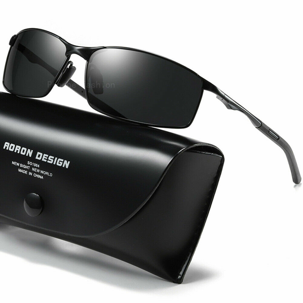 Aluminium HD Polarized Photochromic Sunglasses Men Driving Chameleon Sun Glasses