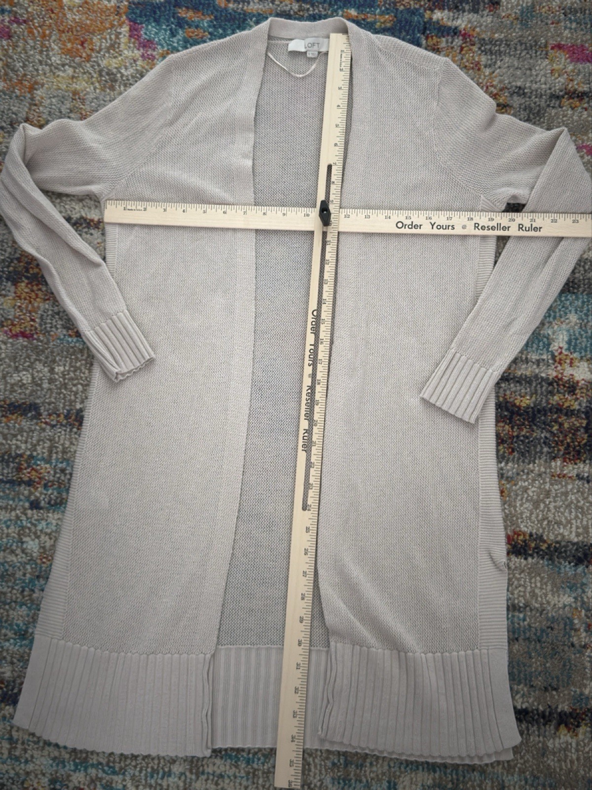 Loft Small Casual Duster Cardigan Sweater Linen Blend All Seasons See Photos!