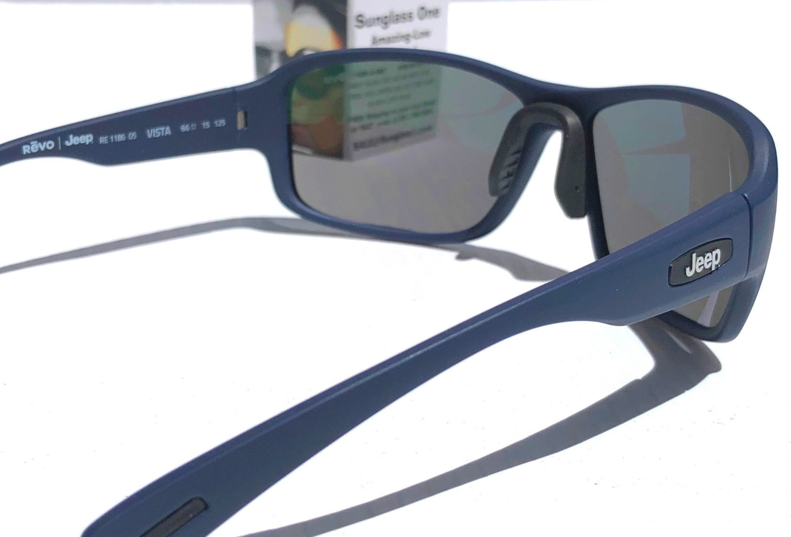 REVO VISTA Matte Blue Navy POLARIZED Grey Lens Sunglass 1186 05 GY