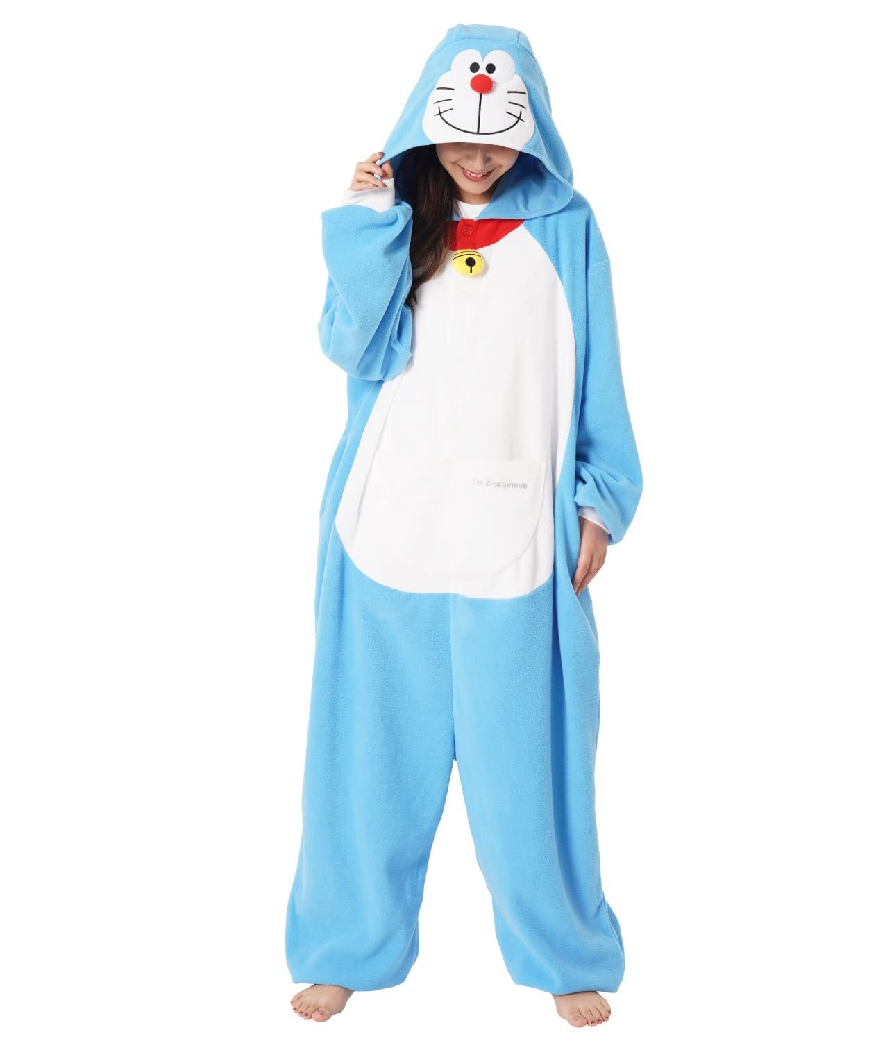 SAZAC Fleece Kigurumi Doraemon Adult