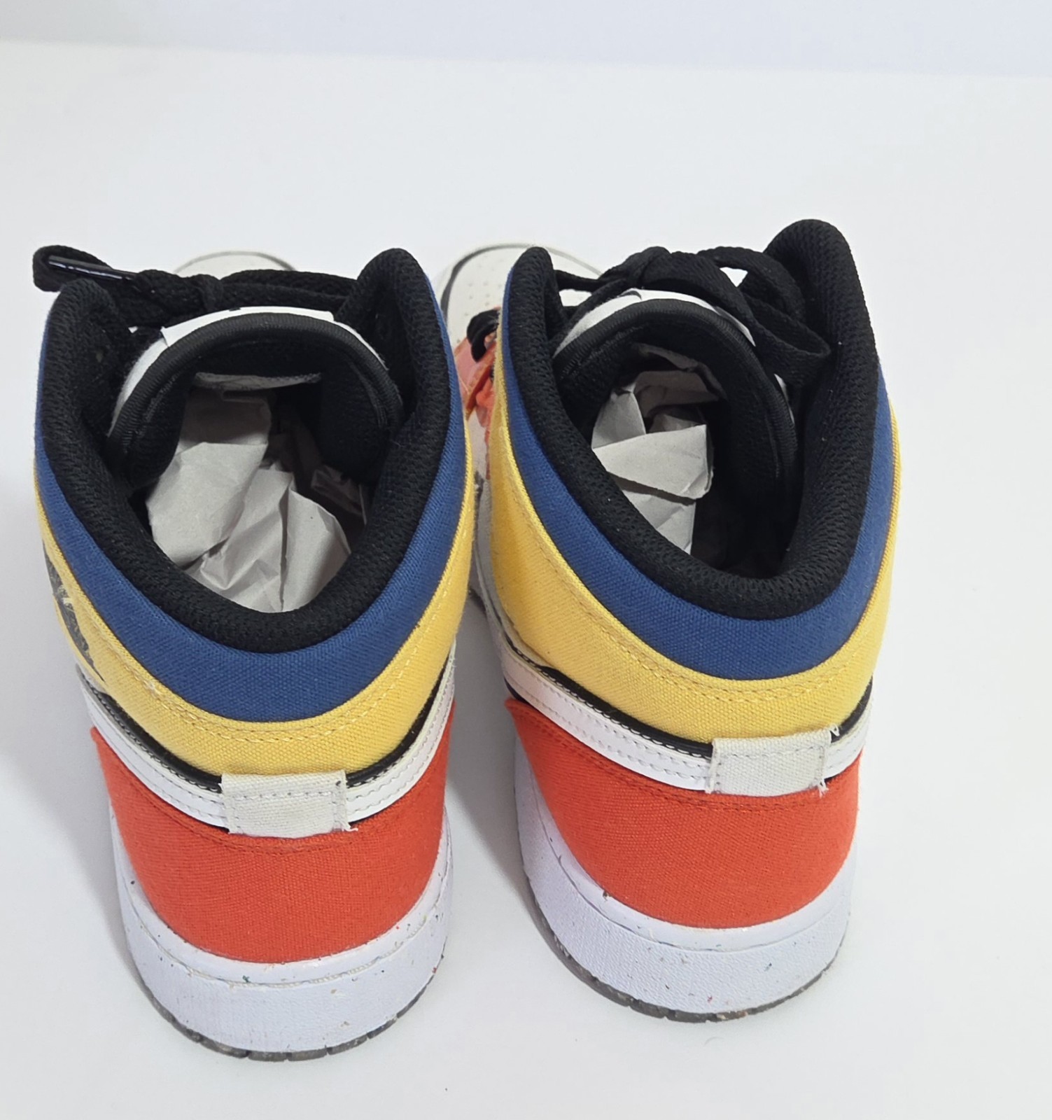 Air Jordan 1 Mid SE GS ‘Multi-Color Canvas’ Size 7Y PREOWNED