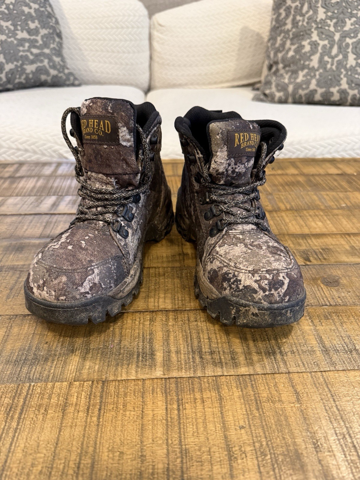 Red Head Brand Co. Camo Hiking Boots – Youth Size 4