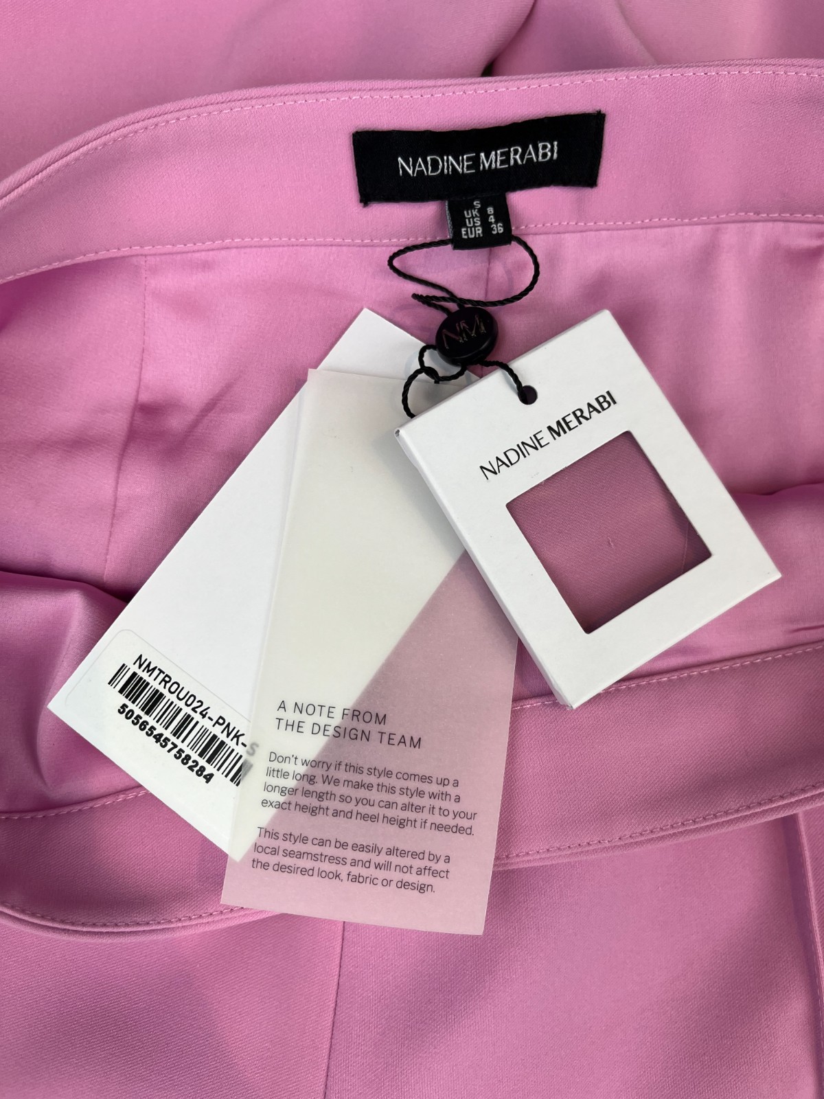 NADINE MERABI Zoe Waistcoat & Charlotte Trousers, Pink SMALL UK8 EU36 US4 RP£500