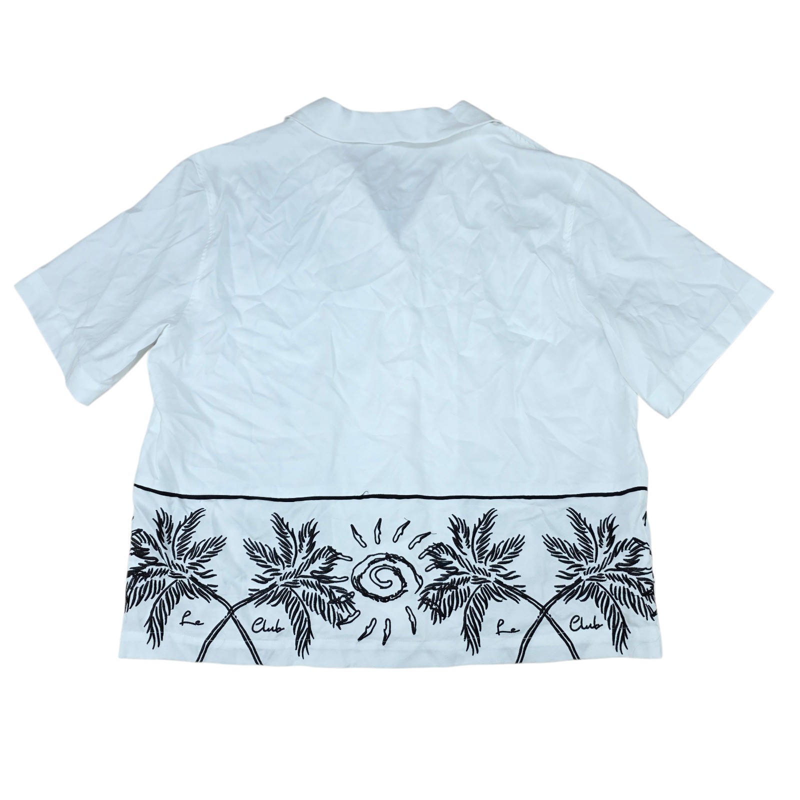 The Couture Club White Oversized Organza Shirt Women Size M NWT