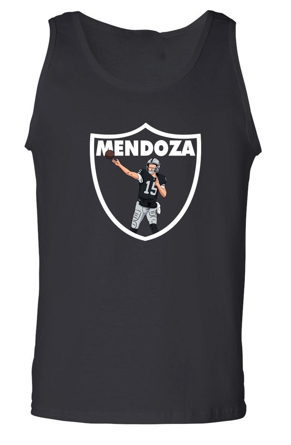 Fernando Mendoza Raiders Logo Tank Top Shirt T-Shirt Adult Large