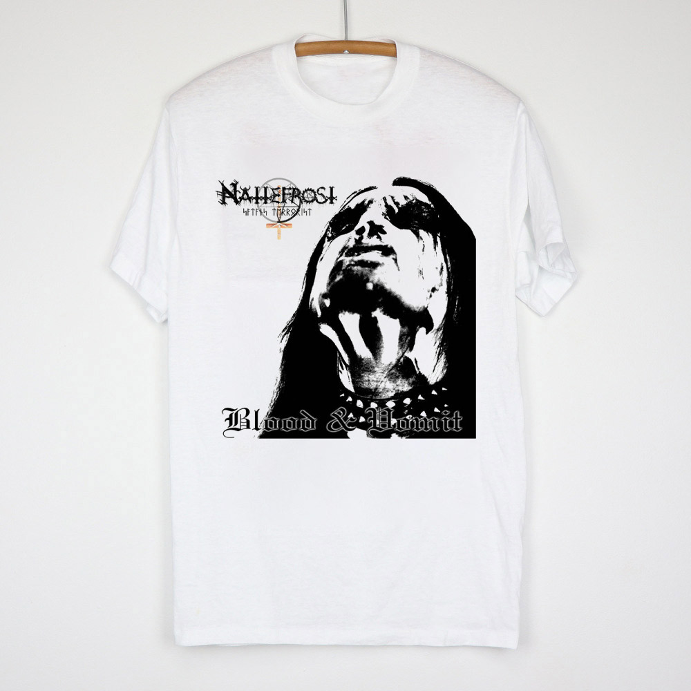 Nattefrost – Blood and Vomit – chronique Short Sleeve White All Size Shirt AC219