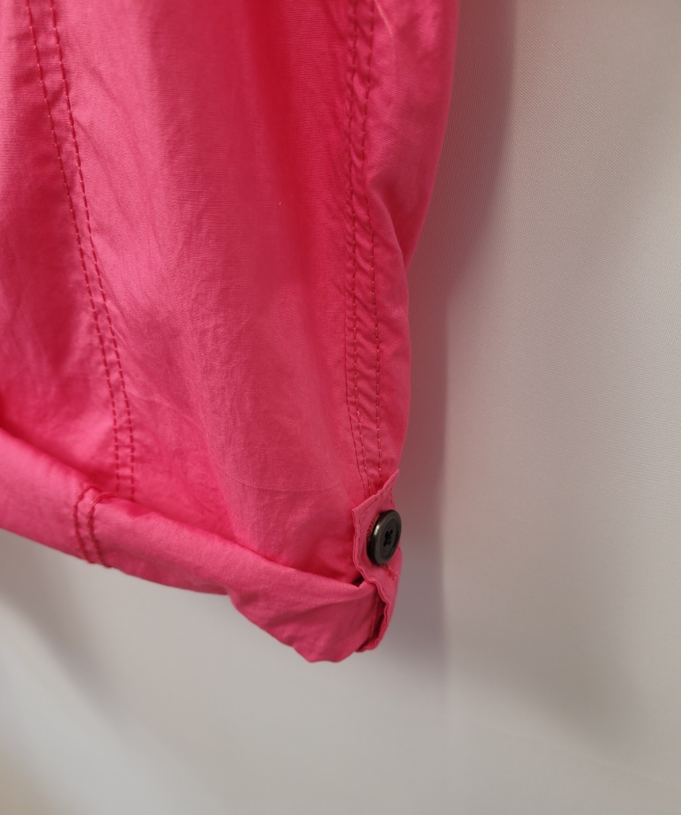 George Cotton Cargo Roll Up Trousers, Ladies 22,Pink, Elasticated, Straps, BNWT
