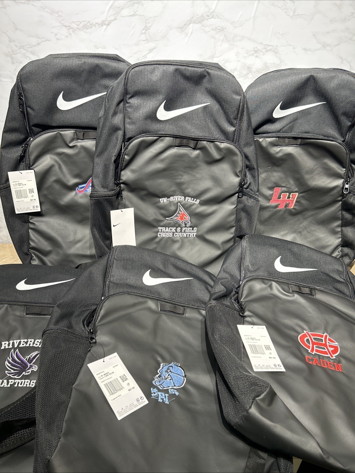 Nike Brasilia XL 9.5 Team Sports School Backpack Celestine Black DM3975-010 New