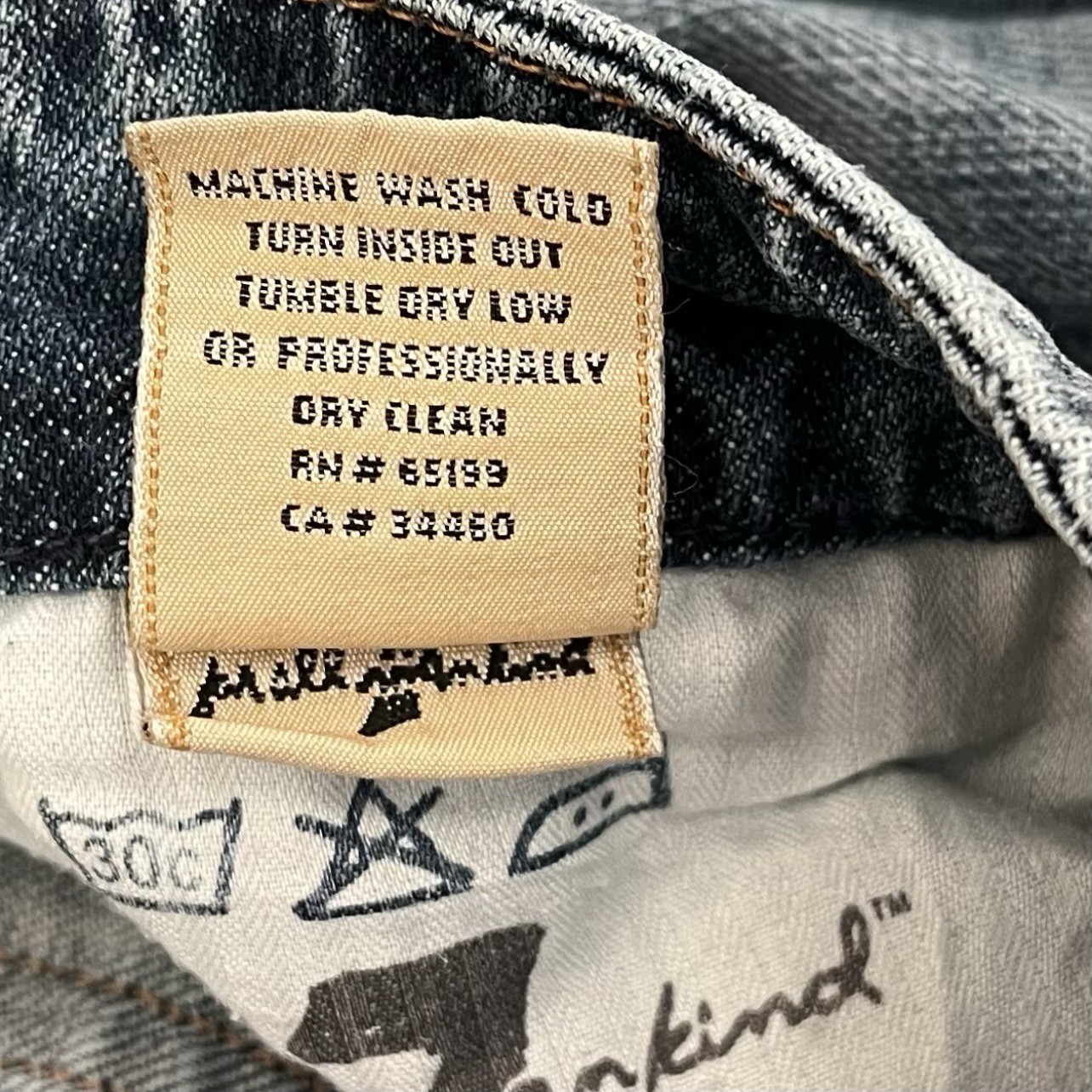 7 For All Mankind Jeans A Pocket Bootcut Y2K Low Rise Womens Size 30 (READ)