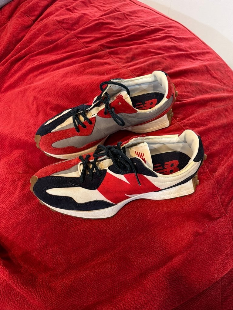 New Balance 327 Red and Black Sneakers