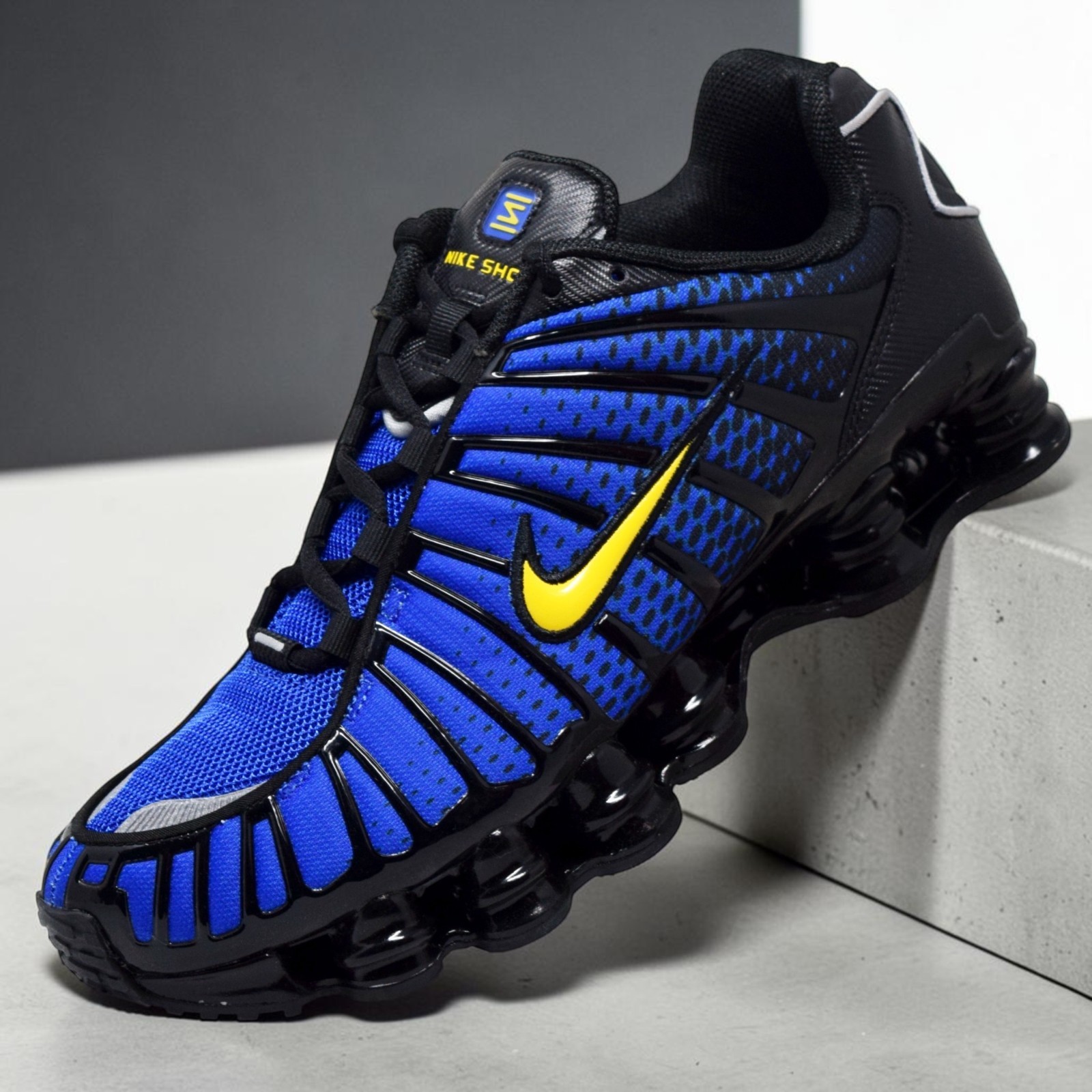 Nike Shox TL Black Lyon Blue Varsity Maize IB7670-001 Men’s Sizes NEW