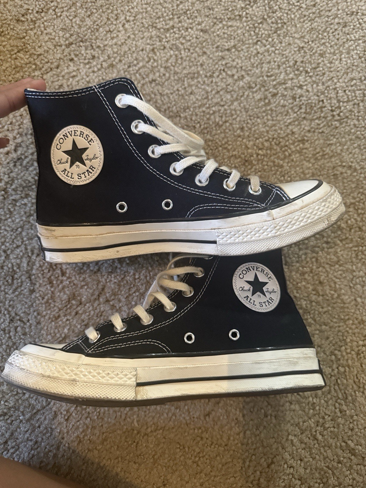 Converse Chuck Taylor All Star High Top Sneaker Black/White Lace-Up Rubber