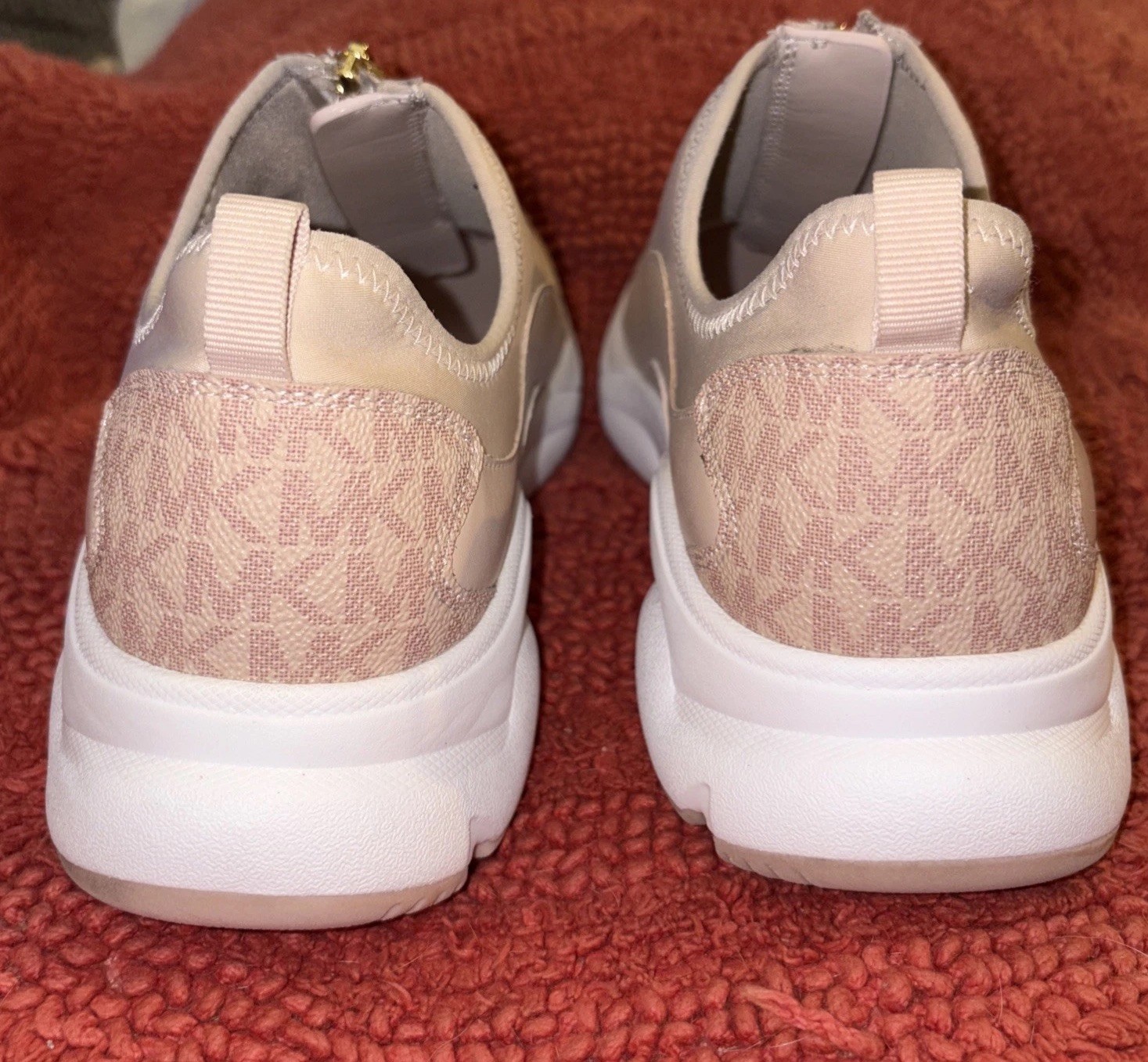 Michael Kors Women’s Sami Scuba and Mesh Zip-Up Trainer Sneakers Shoes Sz 10 M