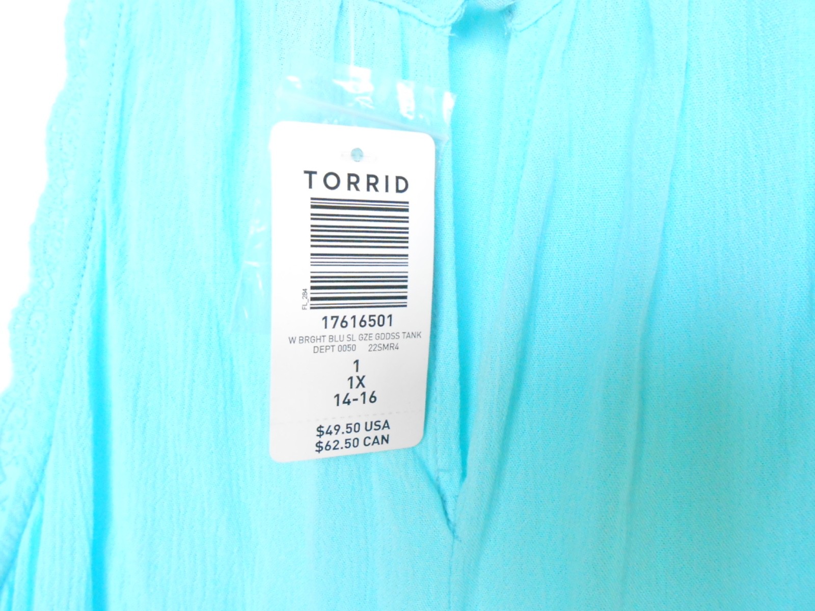 Torrid Aqua Blue Tunic Trapeze Dress Halter Rayon Lace Casual Party Cocktail NWT