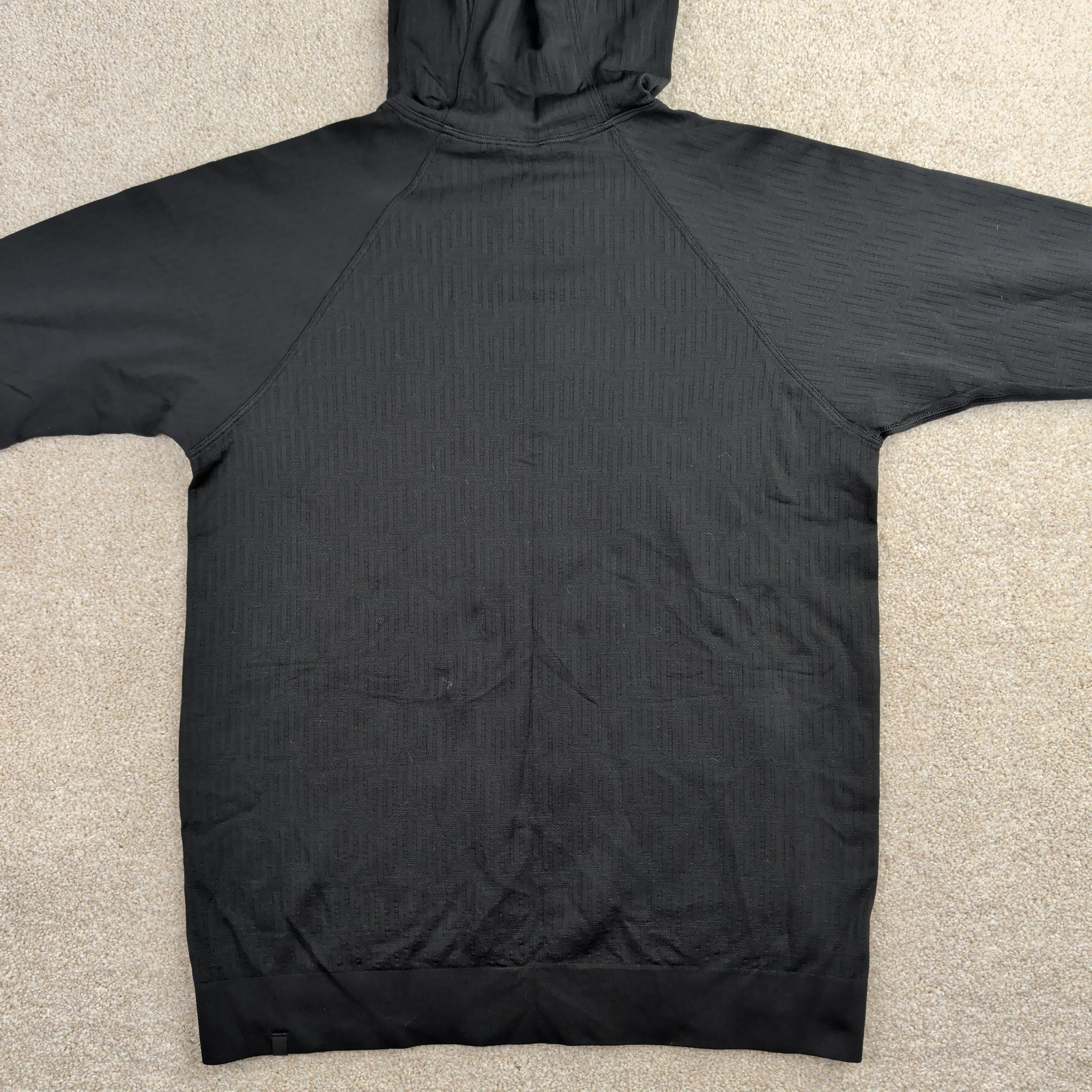 Lululemon Hoodie Mens Small Black Metal Vent Tech Pullover Zip Pocket Athletic