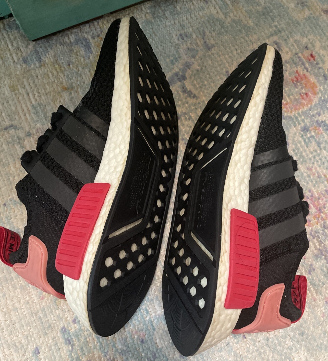 Adidas NMD R1 D97088 Black Running Shoes Sneakers Size 5.5