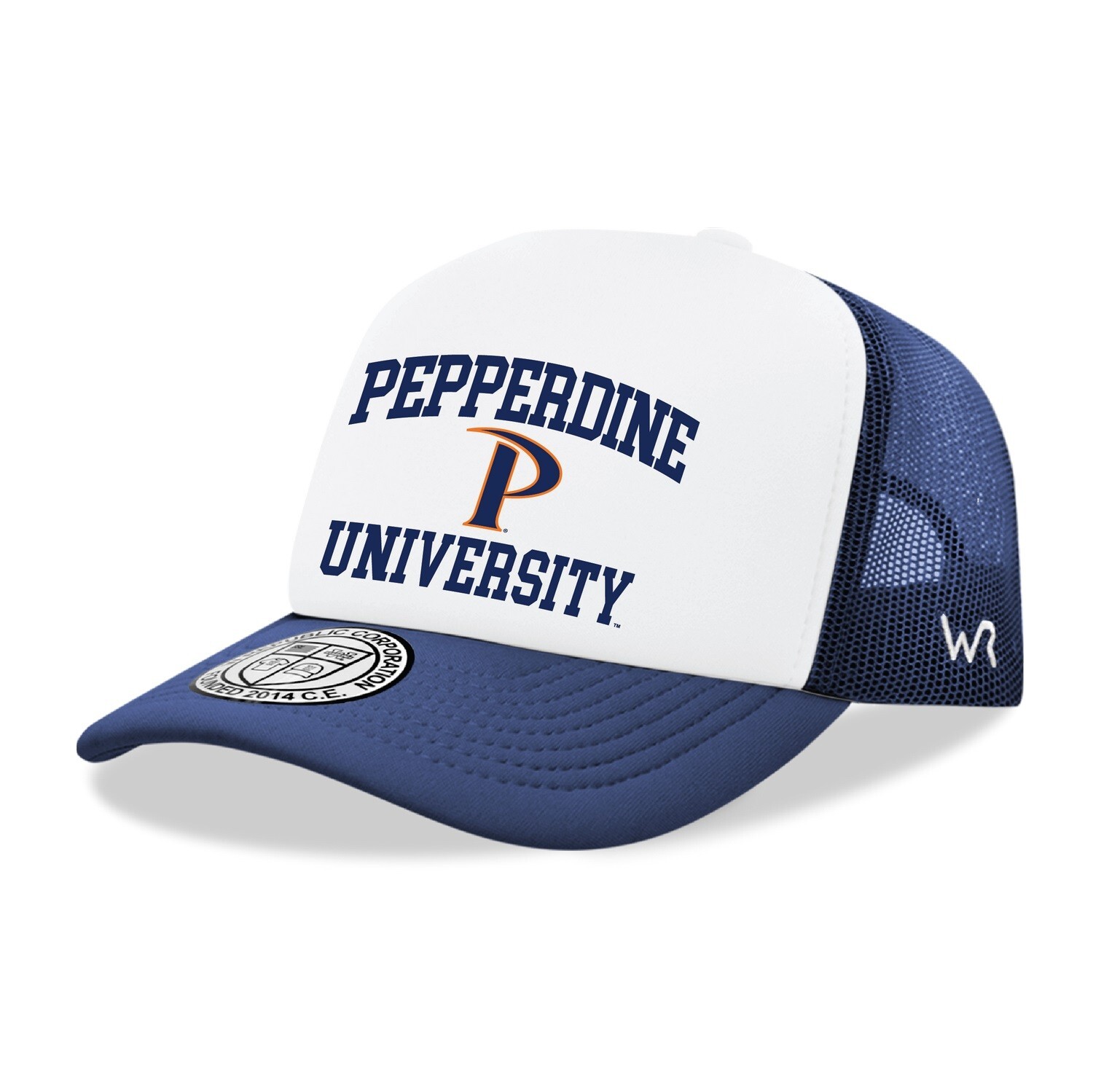Pepperdine University Waves PU Trucker Mesh Snapback Seal Hat