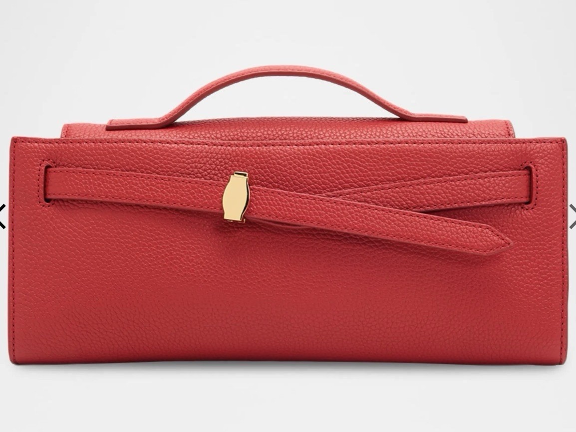 Veronica Beard Dash Clutch Scarlet Red