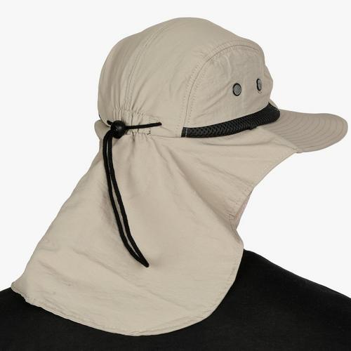 Mens Womens Boonie Snap Hat Sun Wide Brim Neck Flap Cap 100% Cotton Bucket Hats