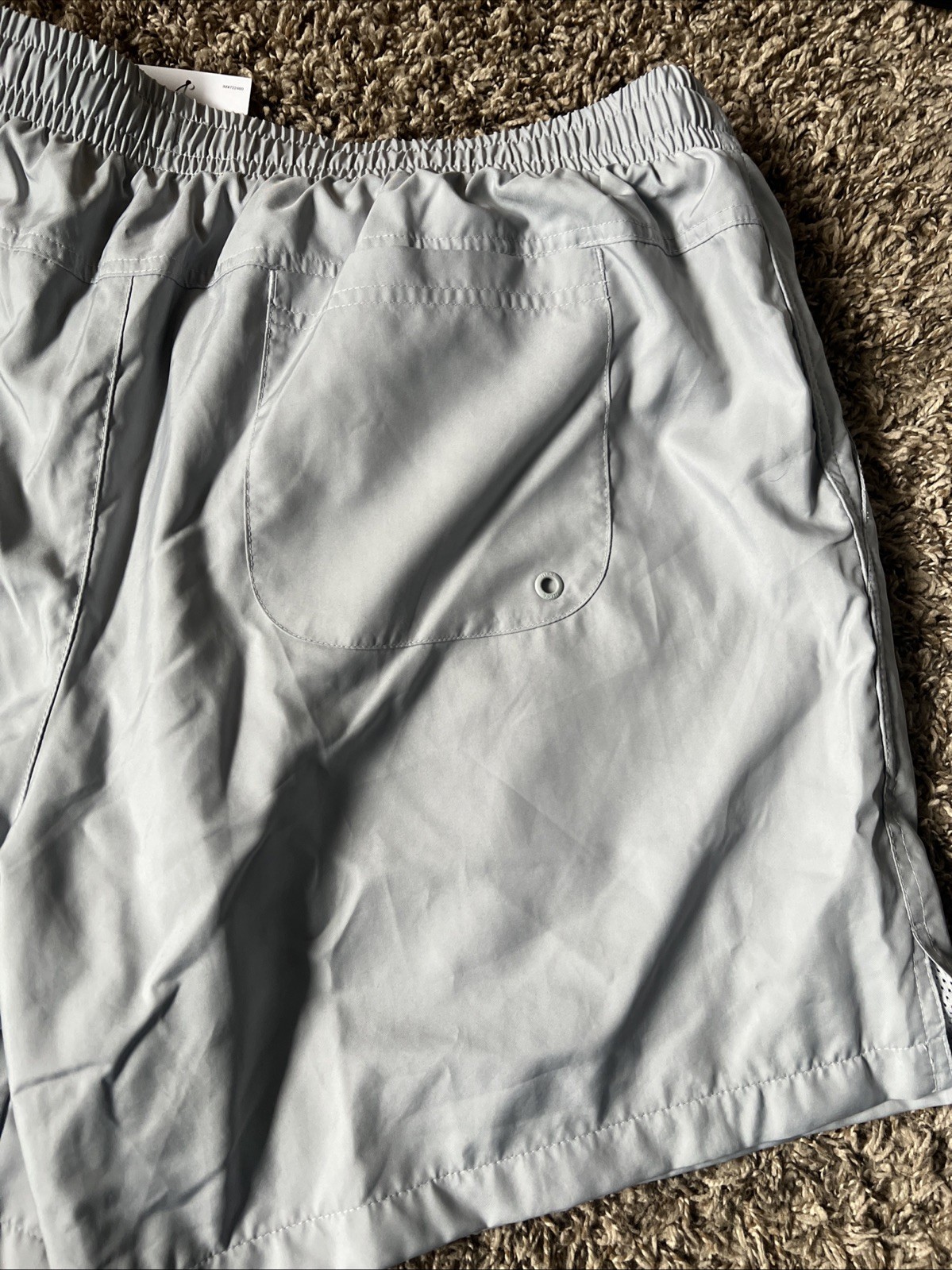 Nike Men’s Shorts, Size L, Gray, Standard Fit, Mid-Thigh Length