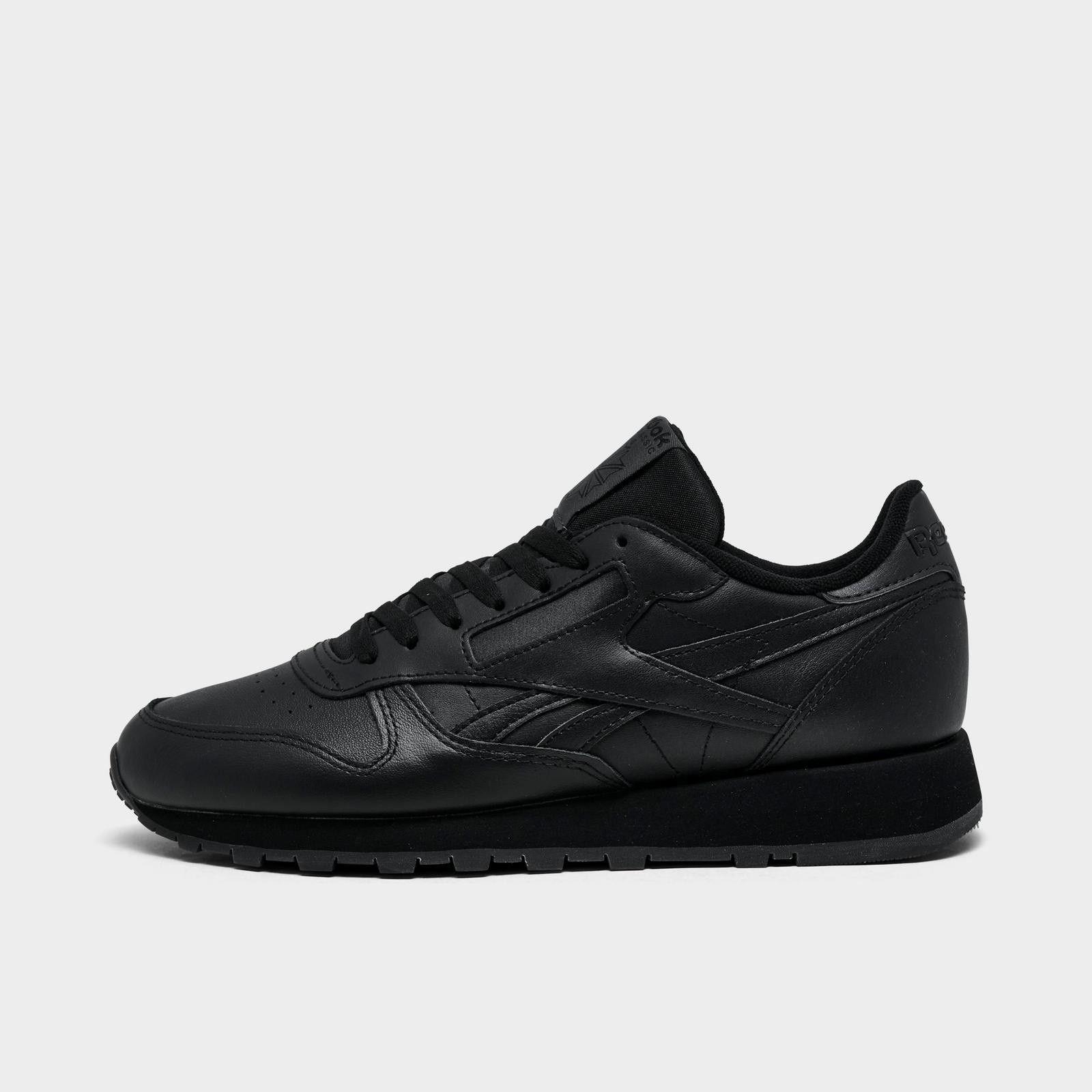 Reebok Classic Leather Classic Nylon White Black Mens Shoes Sneakers Size 8-13
