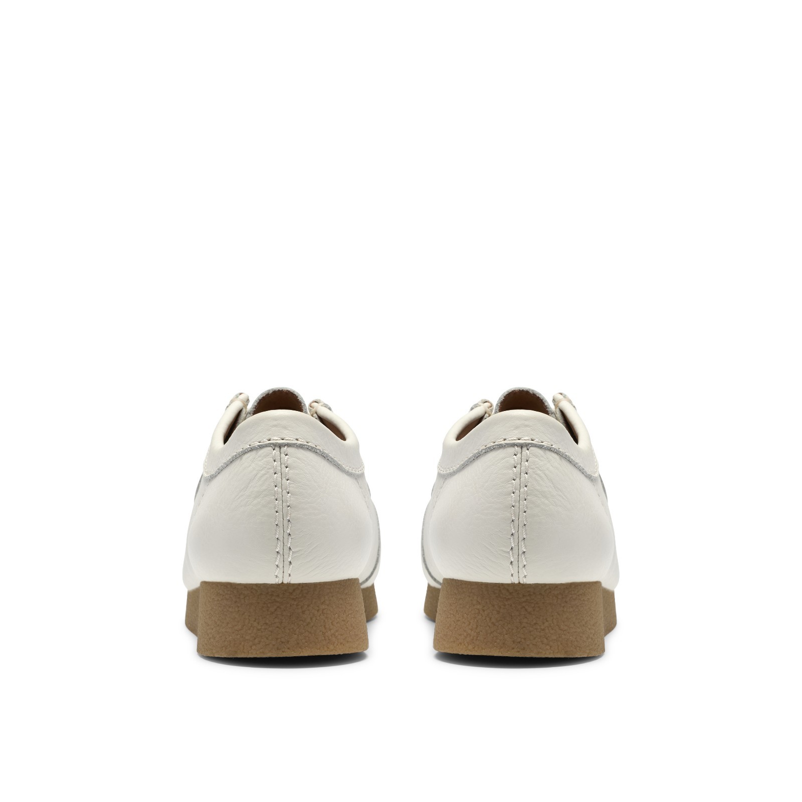 New Men Clarks Wallabee Evo Low White Leather Rubber Bottom Comfortable Shoes