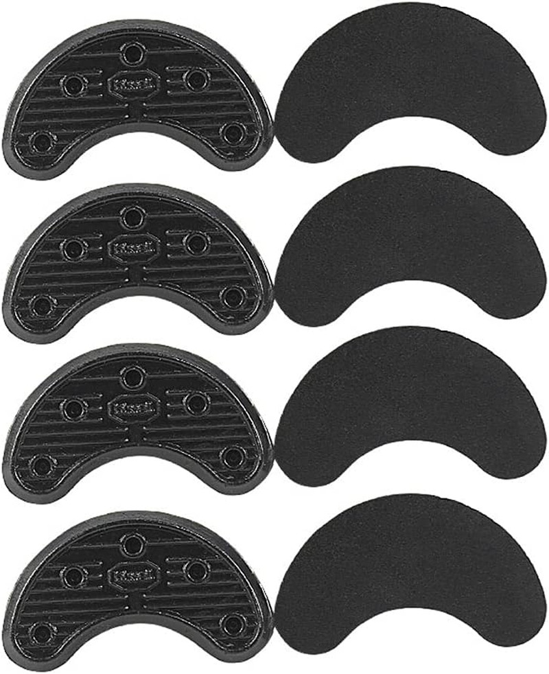 10 PCS Rubber Sole Heel Savers Toe Plates Taps DIY Glue on Shoe Repair Pads
