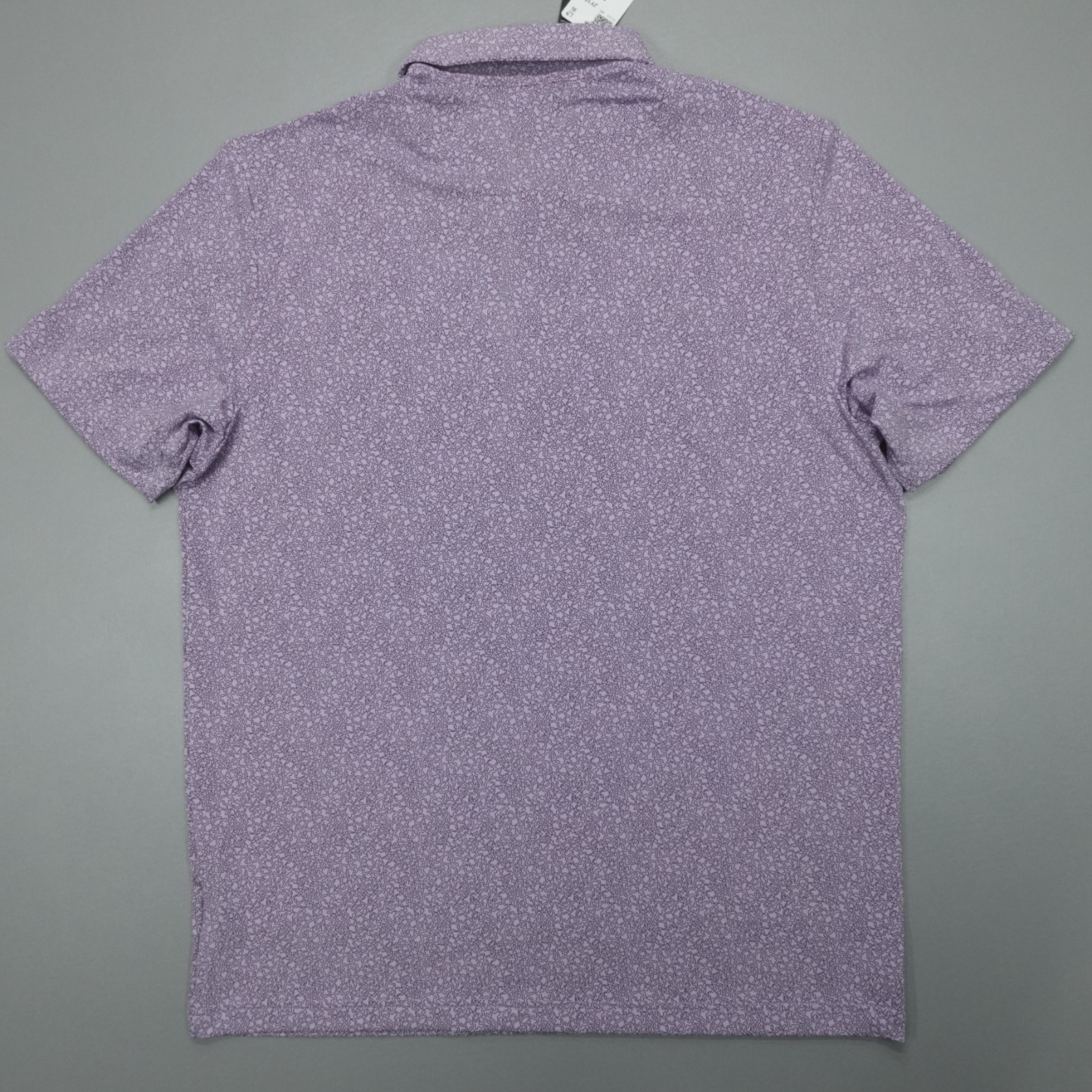 Adidas Ultimate365 Mini Bunker Geometric Polo Shirt Men’s Size XL Powder Plum