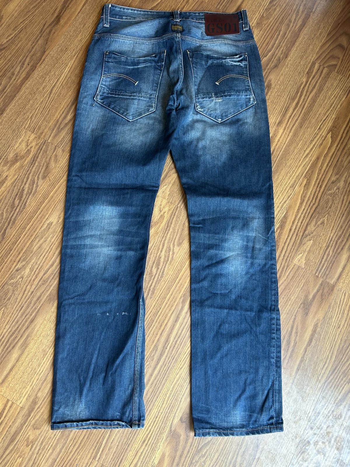 G Star Mens Blue Jeans Bottoms 34×34 Mens Clothing
