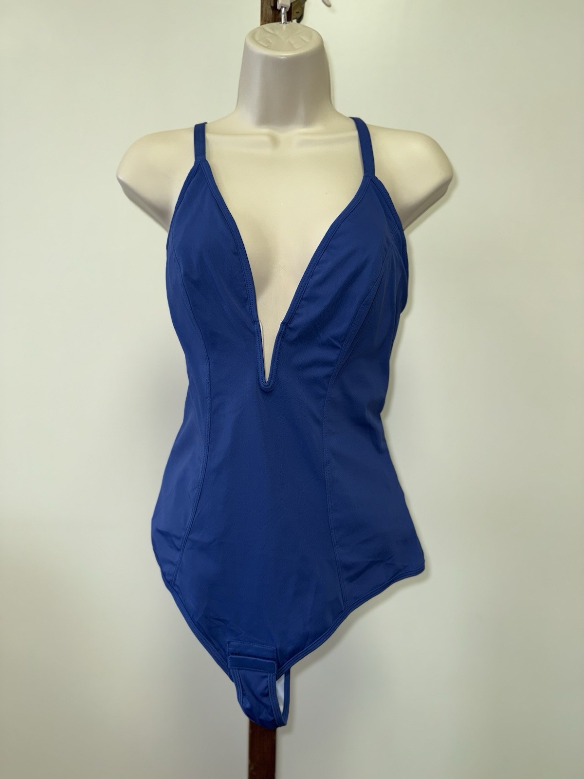 NWT Shaperin (XL) Brand New Blue Thong One Piece Swimsuit