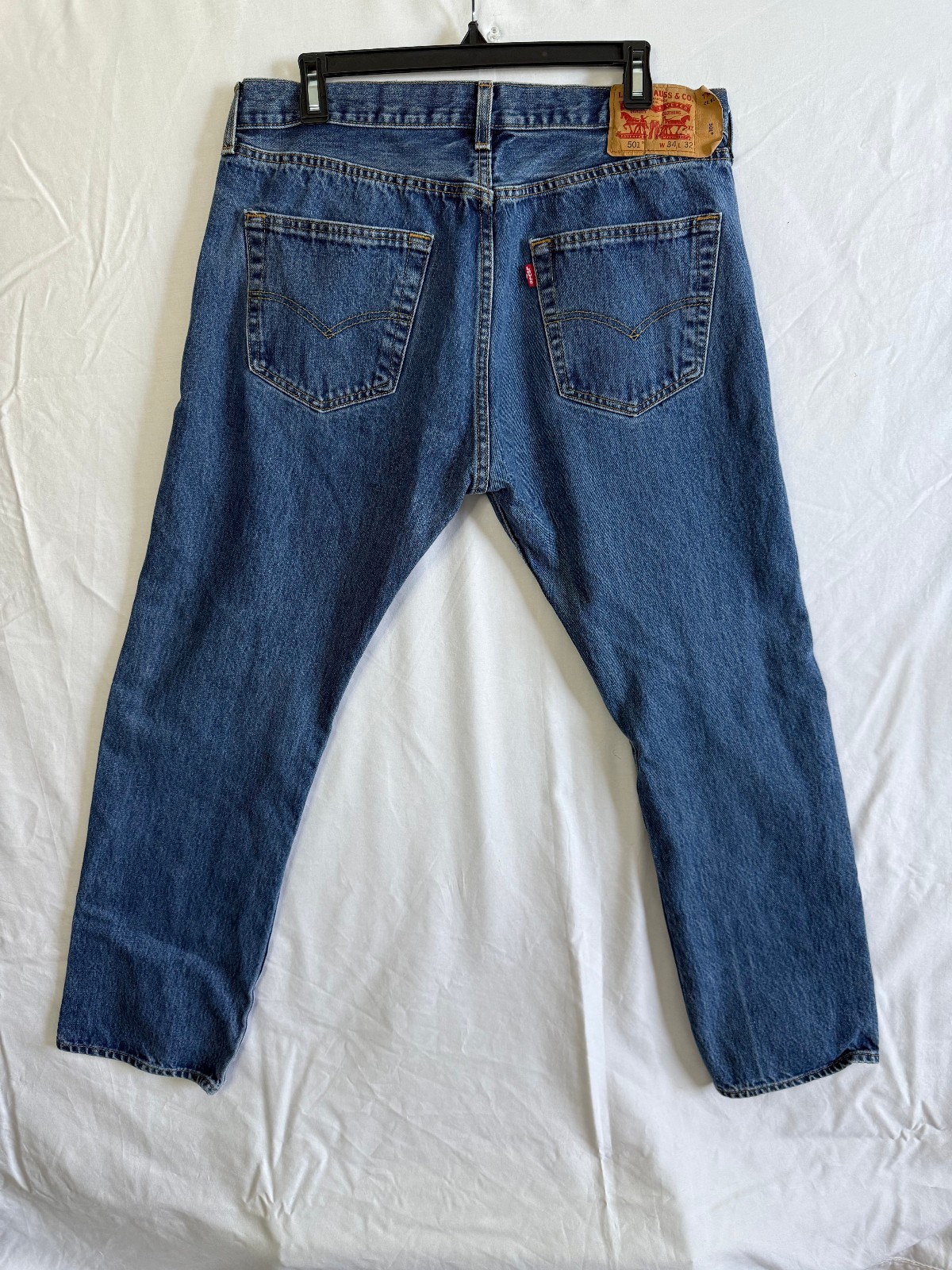 Mens Levi 501 classic, straight fit, 34×32