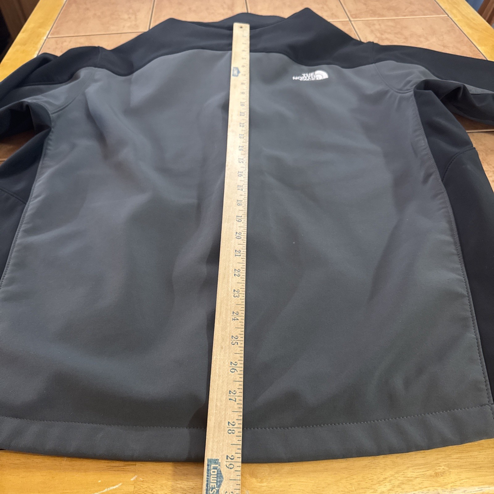 The North Face Apex Bionic Softshell Jacket Gray Black Full Zip Sz XL AMVY T183
