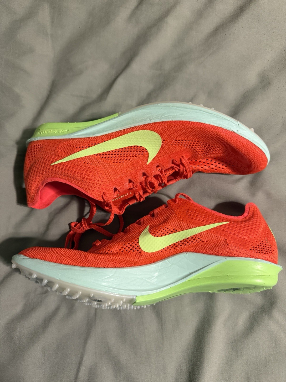 Size 7.5 – Nike ZoomX Dragonfly 2 Bright Crimson Lime Blast