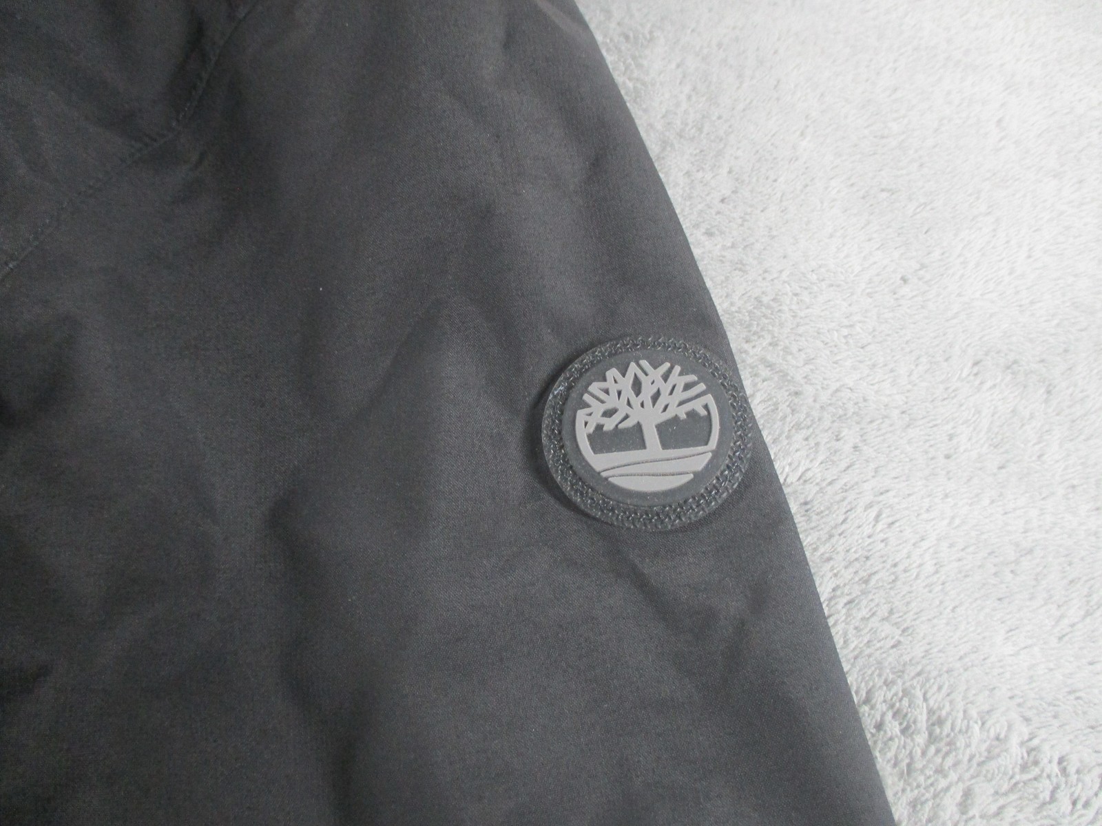 Timberland Jacket Mens Medium Black Fleece Lined Hooded Waterproof TB0A1RZG
