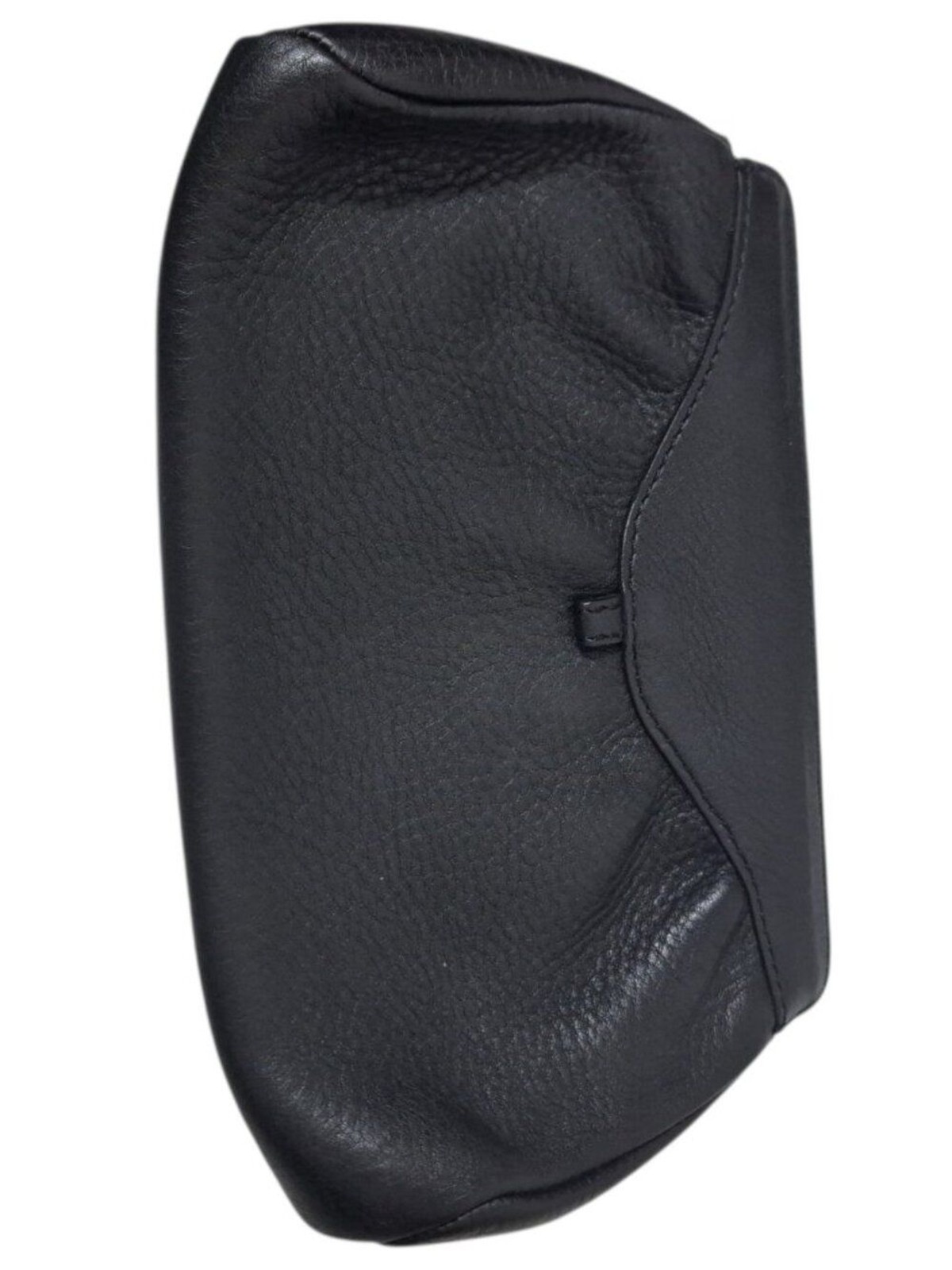 Cole Haan Women’s Black Pebble Leather Clutch Magnetic Closure