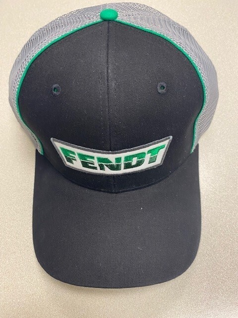 FENDT Logo – Black and Grey Mesh Back Hat