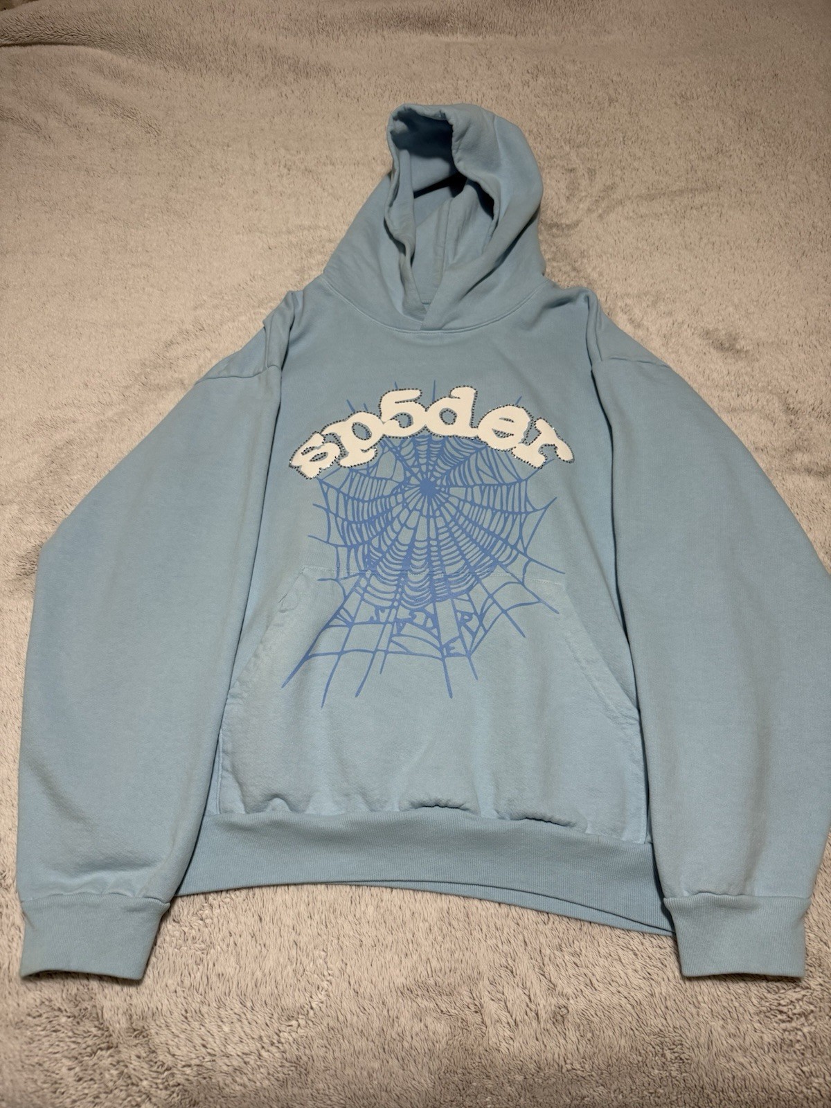 sp5der sky blue Hoodie XL