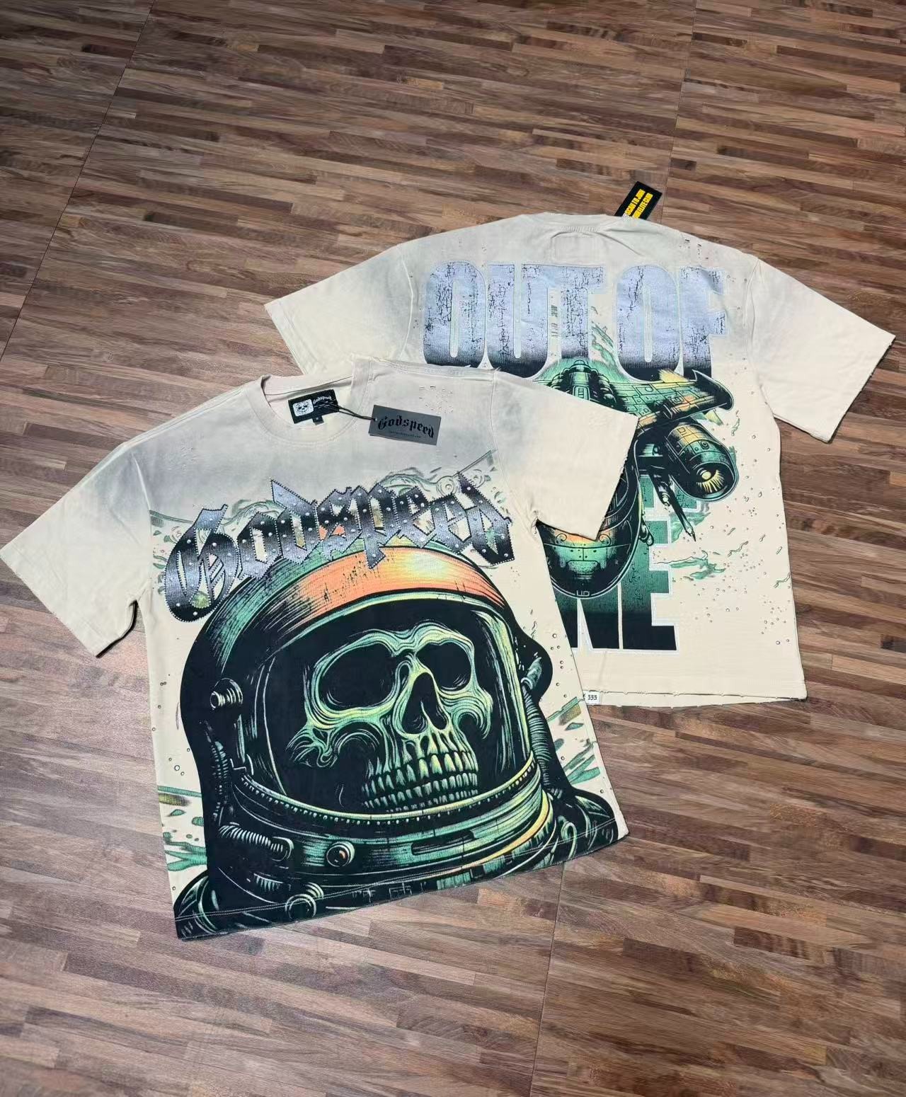 Godspeed tee shirt Black & Gray white S-M-L-XL Unisex