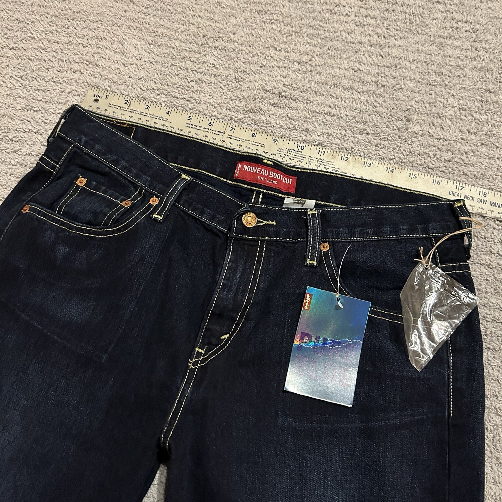 NWT Deadstock Vintage 2003 Levi’s Nouveau 515 Boot Cut Jeans Y2K Low-Rise Sz 14