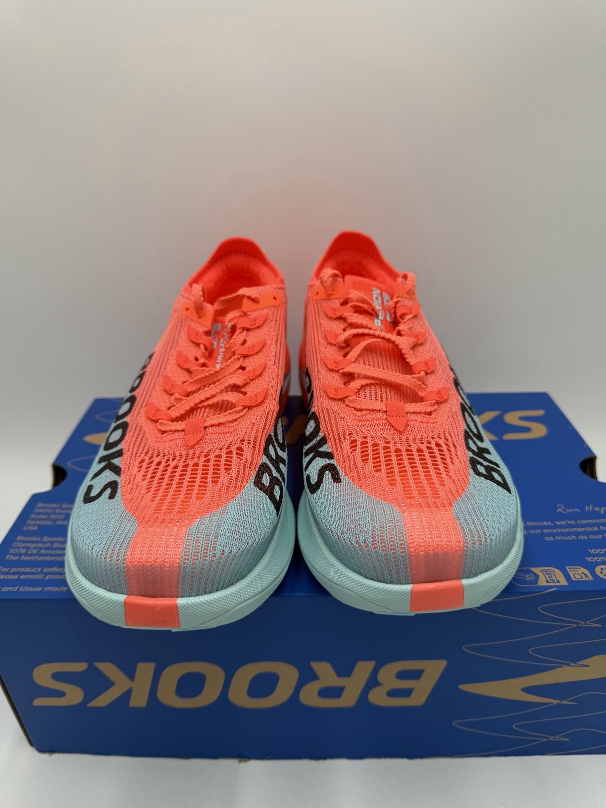 Brooks Hyperion Elite 5 Pink Clay/Atomizer Blue Running Shoe Size 10.5