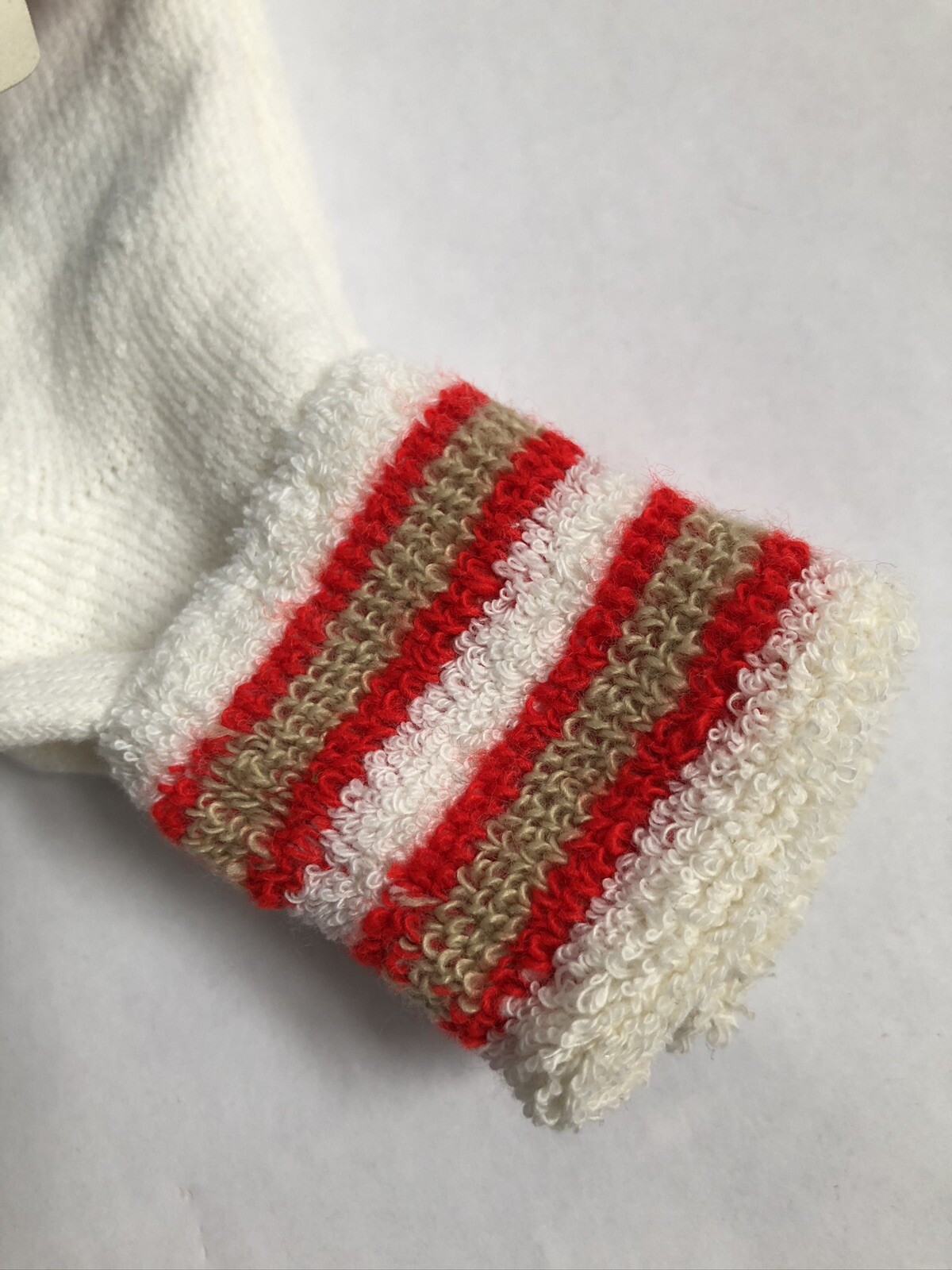 PLUSH terry turn cuff action sport socks 45% creslan vtg NWT girls size 6-8.5